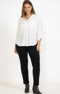 Toscane Boutique Tregging droit détail zip| Pantalons