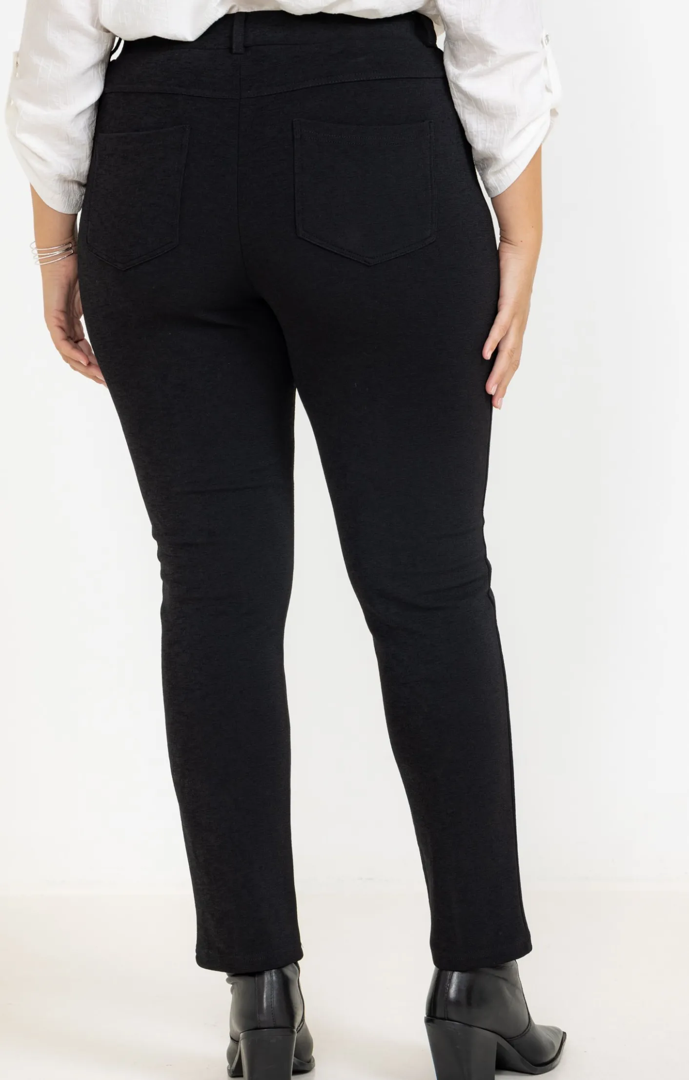 Toscane Boutique Tregging droit détail zip| Pantalons