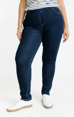 Toscane Boutique Tregging effet denim| Pantalons