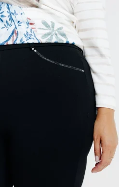 Toscane Boutique Tregging en maille chevron| Pantalons