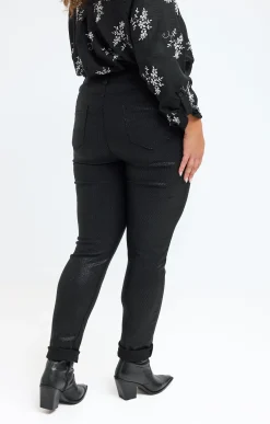 Toscane Boutique Tregging imprimé mini-traits| Pantalons