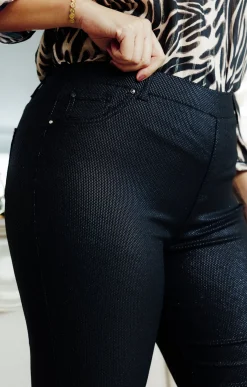 Toscane Boutique Tregging imprimé mini-traits| Pantalons