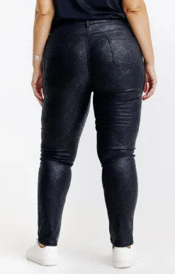 Toscane Boutique Tregging stretch effet peau de serpent| Pantalons