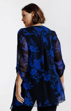 Toscane Boutique Tunique imprimée avec collier| Chemisiers & Tuniques