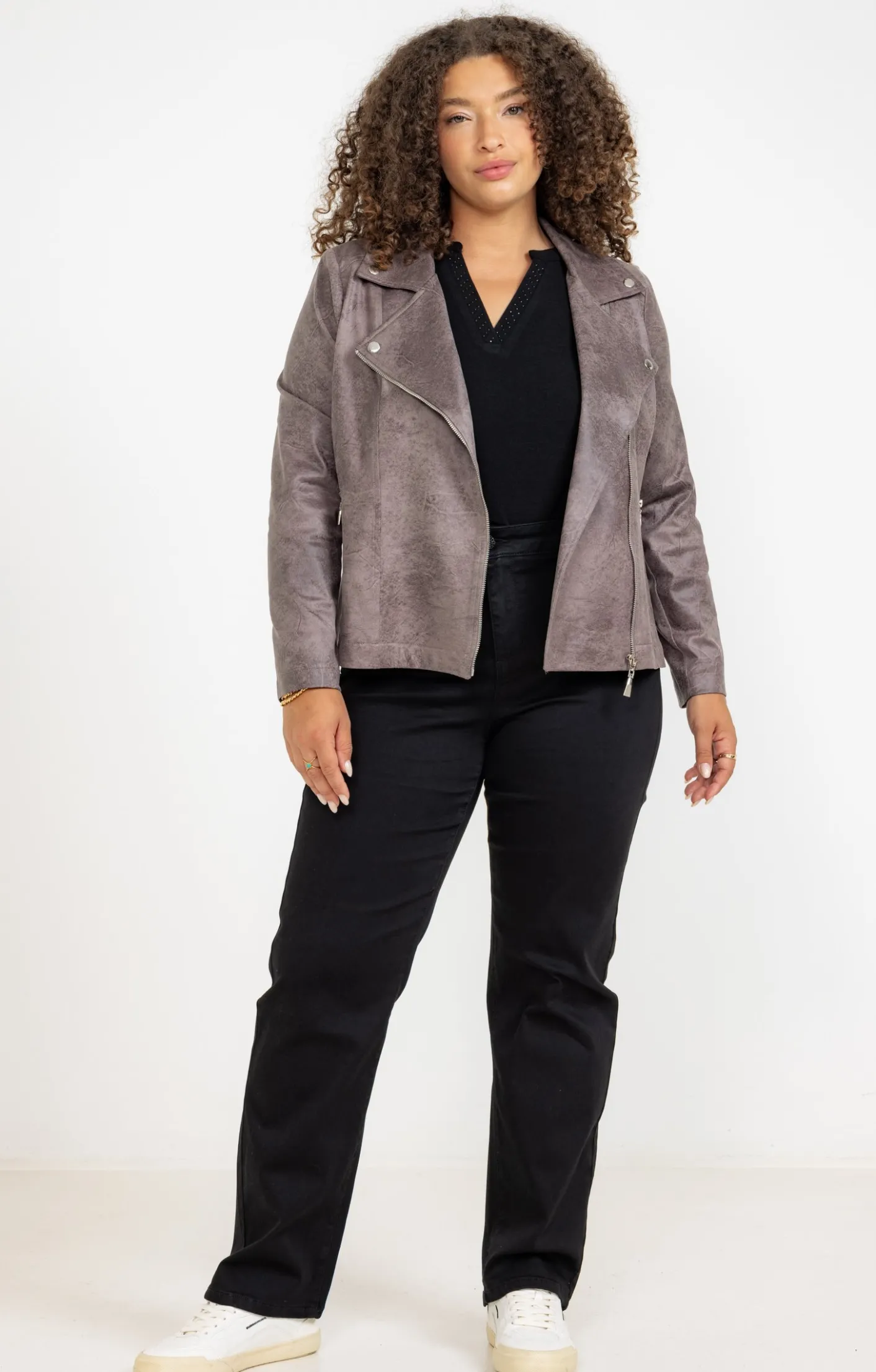 Toscane Boutique Veste biker zippée| Vestes