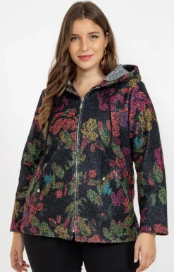 Toscane Boutique Veste imprimée en bouclette| Vestes