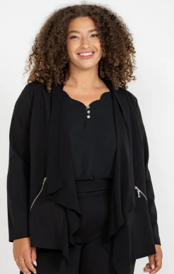 Toscane Boutique Veste unie col châle| Vestes