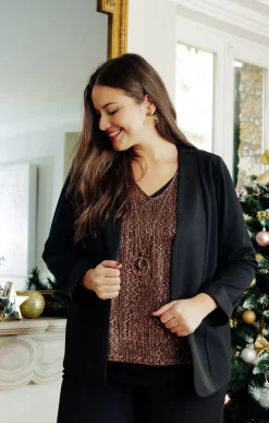 Toscane Boutique Veste unie ouverte| Vestes